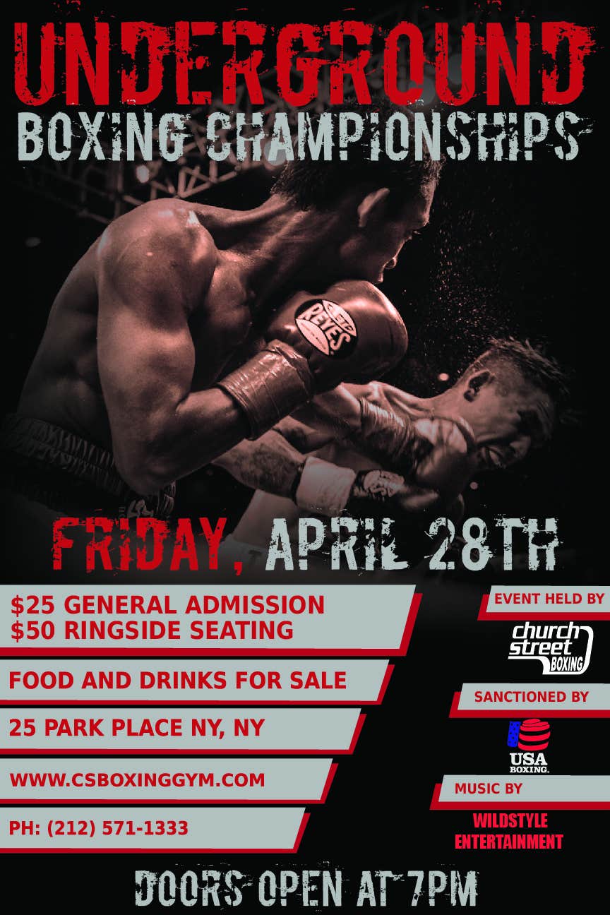 Contest Entry #50 for                                                 Design a Poster for a Boxing Event on April 28
                                            
