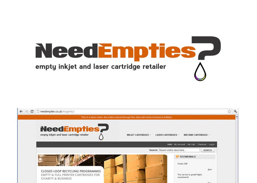 Bài tham dự cuộc thi #12 cho                                                 Logo for Need Empties
                                            