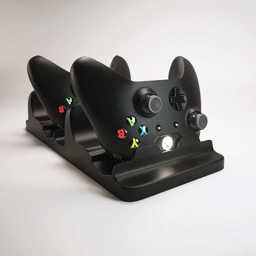 Proposition n°11 du concours                                                 Need 3D Photo Realistic Image for Xbox one Charging station
                                            