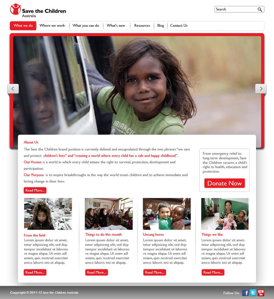 Contest Entry #22 for                                                 HTML Email for Save the Children Australia
                                            