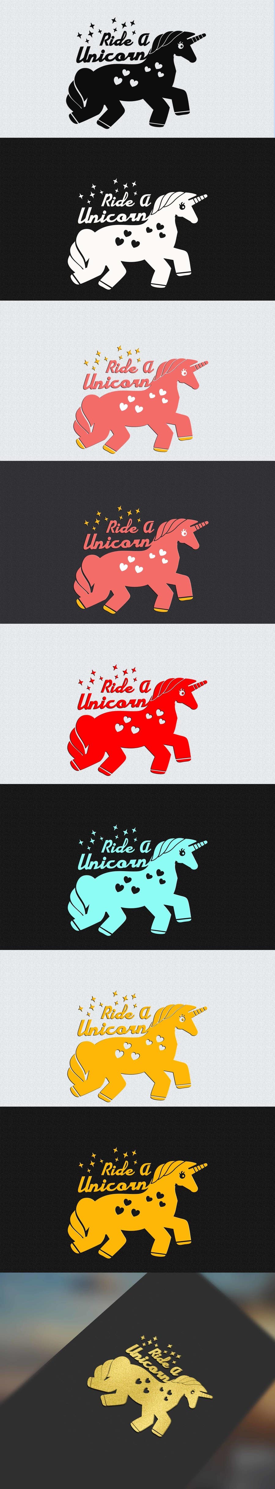 Contest Entry #6 for                                                 Logo for Ride A Unicorn
                                            