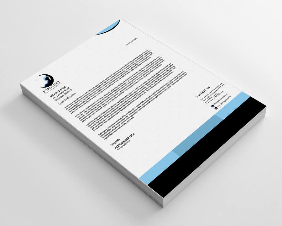 Proposition n°21 du concours                                                 business letter and card design
                                            