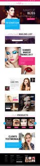 Kilpailutyön #4 pienoiskuva kilpailussa                                                     Glam Makeup Website
                                                
