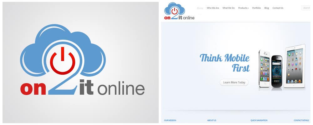 Proposition n°6 du concours                                                 Logo Design for on2itonline
                                            