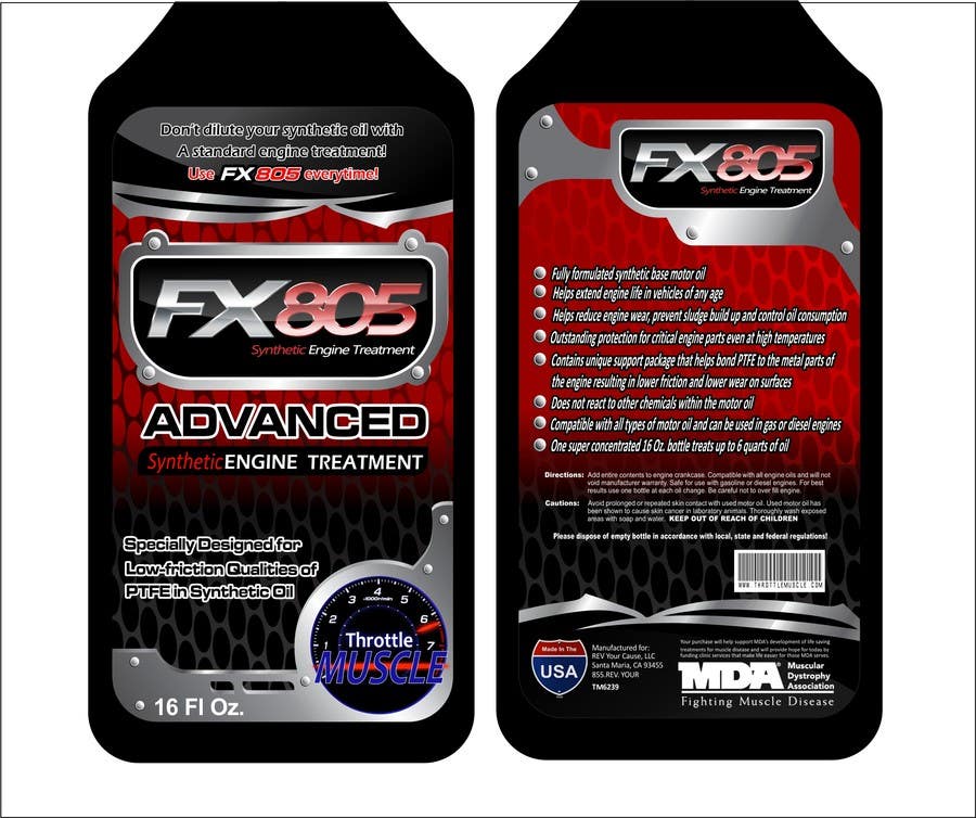 Contest Entry #29 for                                                 Print & Packaging Design for Throttle Muscle FX805
                                            