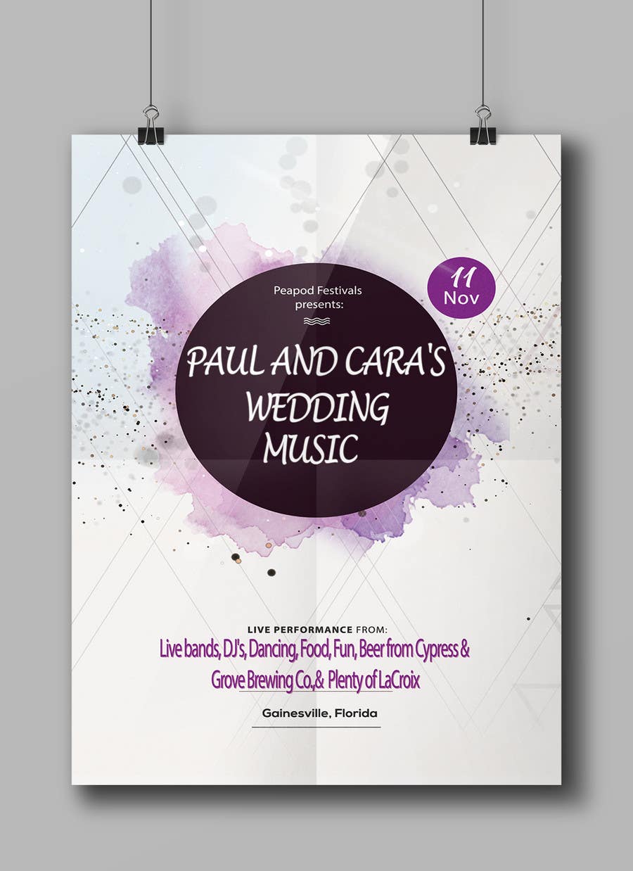 Contest Entry #78 for                                                 Design a Music Festival Wedding Poster
                                            
