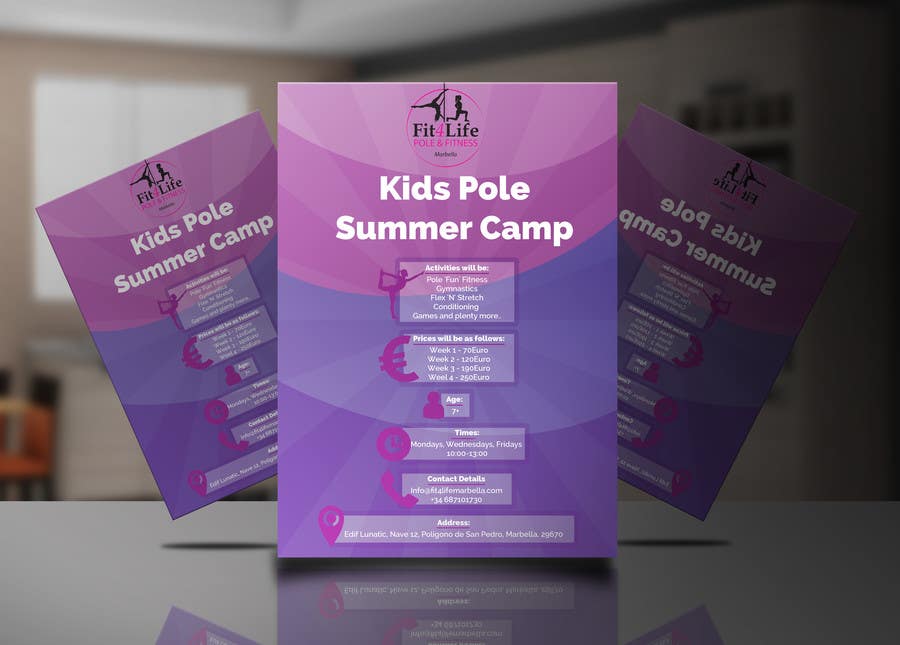 Proposition n°6 du concours                                                 Kids Pole Summer 'Fun' Camp
                                            