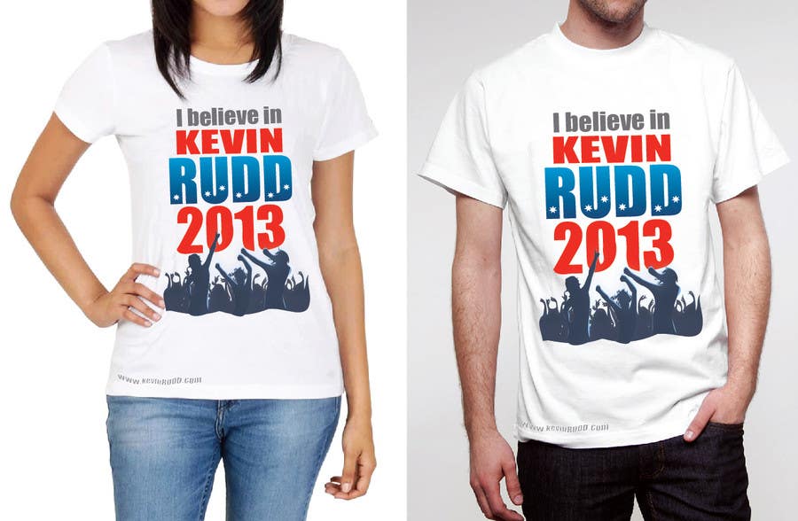 Intrarea #349 pentru concursul „                                                T-shirt Design for Help Former Australian Prime Minister Kevin Rudd design an election T-shirt!
                                            ”