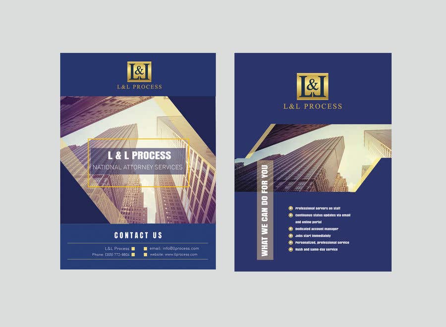Contest Entry #105 for                                                 Flyer Design for legal services company - front and back A6
                                            