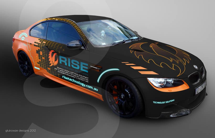 Intrarea #44 pentru concursul „                                                Car Wrap Design for RISE Technology Solutions
                                            ”