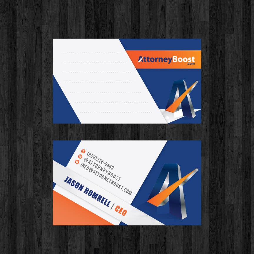 Wettbewerbs Eintrag #206 für                                                 Business Card Design for AttorneyBoost.com
                                            