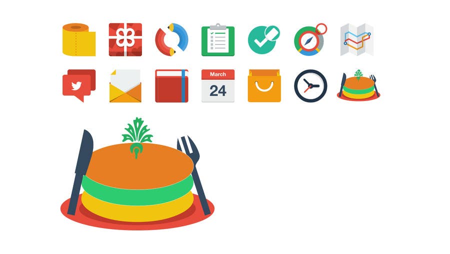 Proposition n°57 du concours                                                 Symbol / Icon for “Food” or “Eating”
                                            