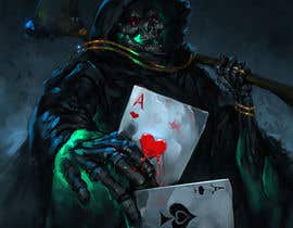 #20 dla Illustrate a Grim Reaper Holding Poker Cards przez MakingPicsSlowly