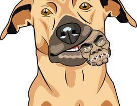 #27 untuk Dog with Shrunken Head in Mouth.... Drawing / Illustration oleh JosephBlan