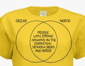 #14 para Funny T-Shirt Design - “Geek vs Nerd” de sed577f8e100858b