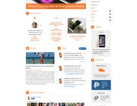 nº 18 pour Design a Website Mockup for SmartPhone par AtomKrish 