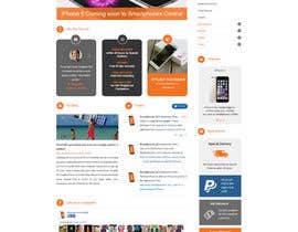 nº 19 pour Design a Website Mockup for SmartPhone par AtomKrish 