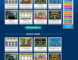 Nro 6 kilpailuun Design a 2 Page Website Mockup:  Main Page, Game Page and logo käyttäjältä pixelwebplanet