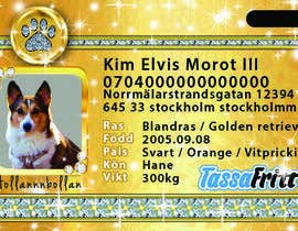 #81 ， Design a Pet ID-Card (for cats and dogs) theme Bling Bling 来自 shanaudio
