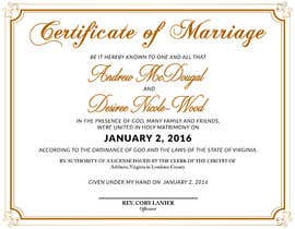 #21 for Wedding Certificate Enhancement II by peraflorence
