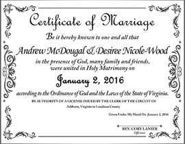 #19 για Wedding Certificate Enhancement II από creativemahbub