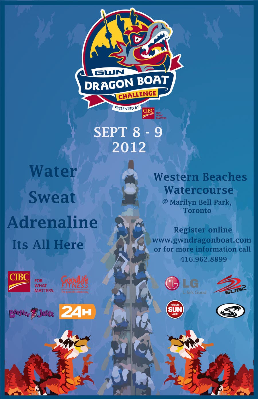 Proposta in Concorso #11 per                                                 Flyer Design for Major League Dragon Boat events
                                            