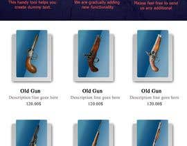 #23 for Design a Website Mockup for Custom Cartridges for Guns av klerindtervoli2