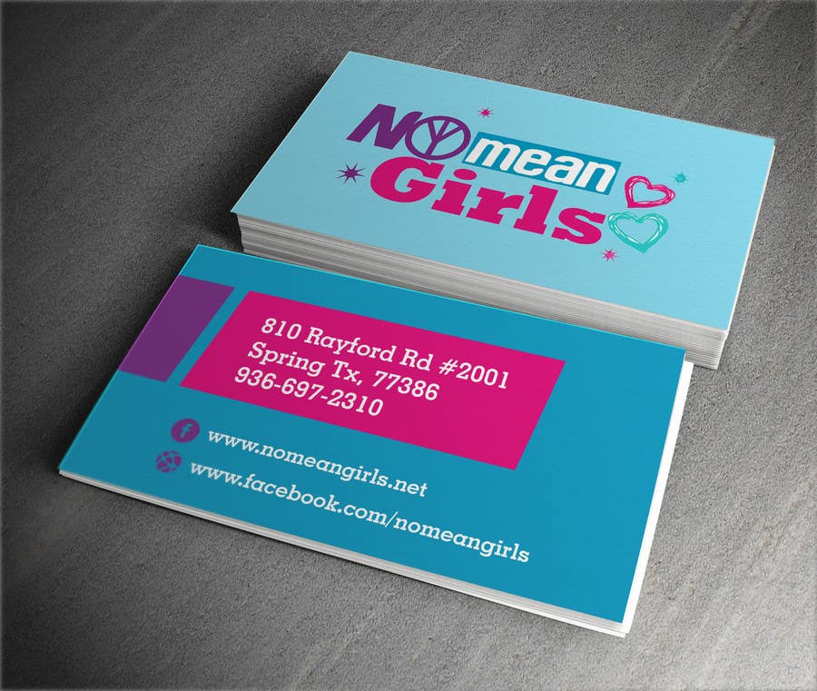 
                                                                                                                        Penyertaan Peraduan #                                            1
                                         untuk                                             Design some Business Cards for No Mean Girls
                                        