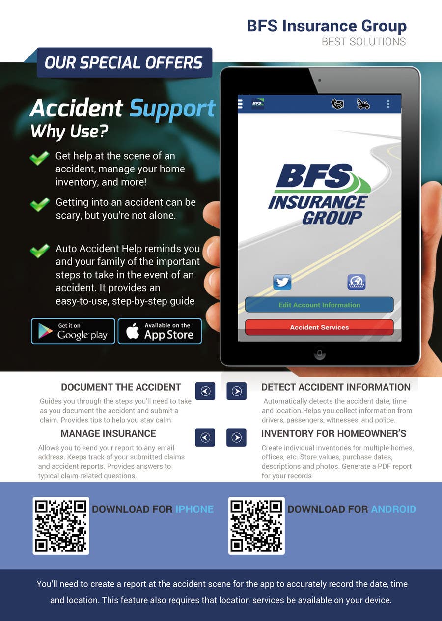 
                                                                                                                        Contest Entry #                                            2
                                         for                                             Design a Flyer for Mobile App for Insurance Agency
                                        