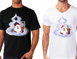 #5 para Design a T-Shirt_santa and rudolph selfie por marijakalina