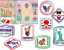 #30 για FUN and responsive passport and destination stamps design for SAAS από TasfiaArni