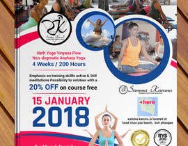 #70 for New flyer for our Yoga Teacher Training course (A3 or A4 format) by stylishwork