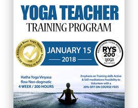 #22 for New flyer for our Yoga Teacher Training course (A3 or A4 format) by syedjaff