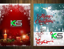#45 for Design a Christmas card with our company logo and Christmas theme on the front  and Merry Christmas on the inside. -- 2 by maxidesigner