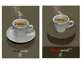 #69 for Develop 16 amazing greeting cards with tee and  coffee illustations by lreine