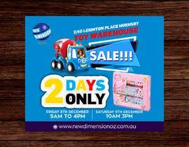 #123 for Design a web banner advertisement to advertise a warehouse sale. I need finished artwork as per specification by close of business  today November 30th. by jamiu4luv