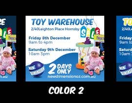 #172 for Design a web banner advertisement to advertise a warehouse sale. I need finished artwork as per specification by close of business  today November 30th. av fernandowork