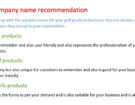 Nro 68 kilpailuun Name for a new Golf Company käyttäjältä dmarotbusiness