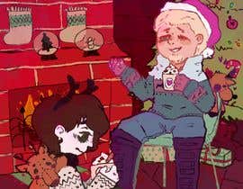 #11 for Cute Original Character Christmas Illustration av CuteLittleSheep