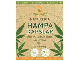 #30 Hemp/Cannabis Capsules Product Label részére svetlanadesign által