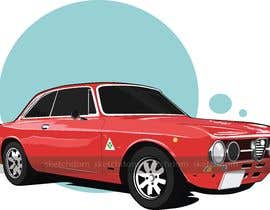 #15 untuk Need an illustration of an Alfa Romeo GTV (Gran Turismo Veloce) from the late 1960s or early 1970s oleh sketchdom