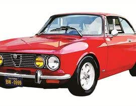 #32 for Need an illustration of an Alfa Romeo GTV (Gran Turismo Veloce) from the late 1960s or early 1970s by enymann