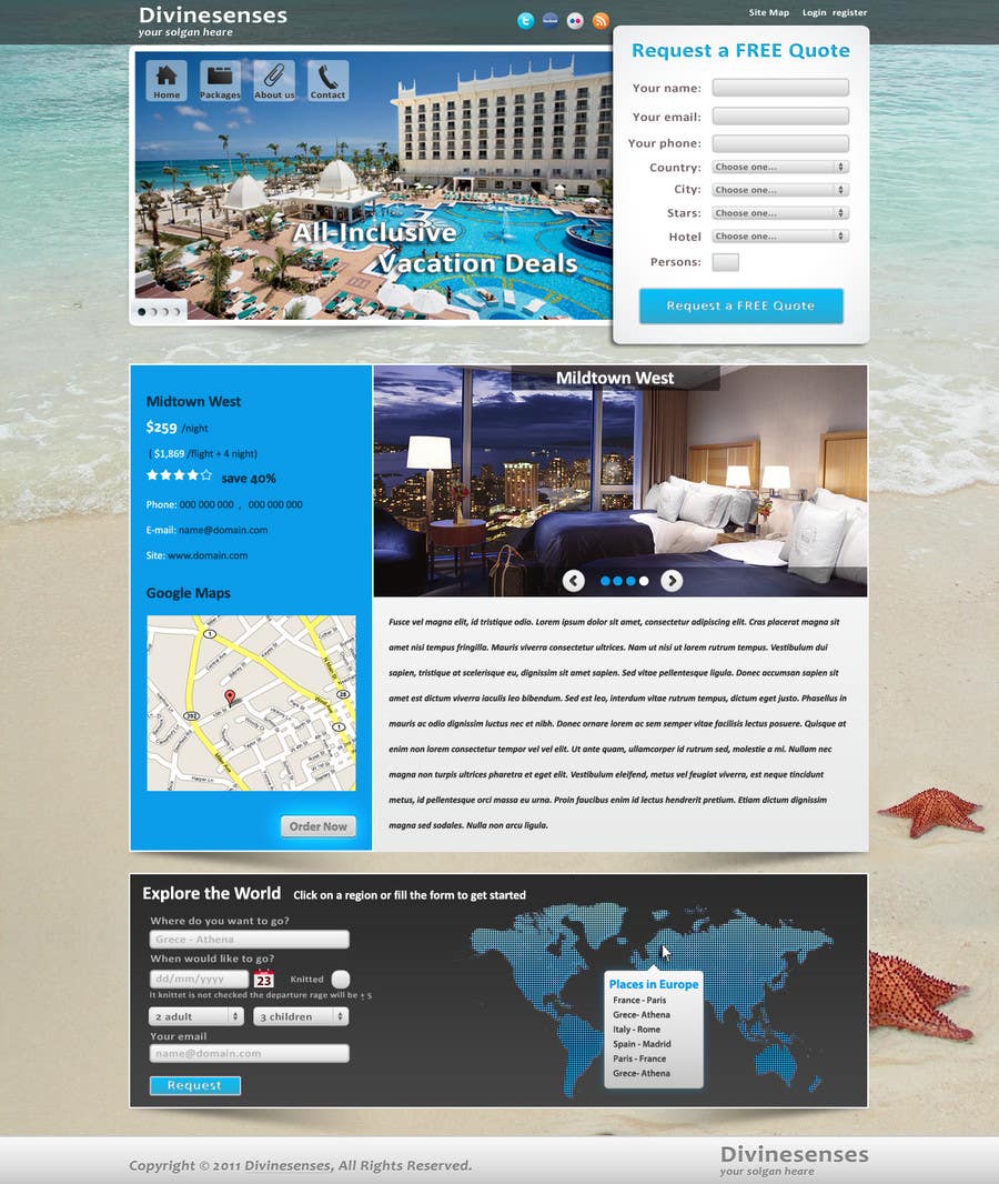 
                                                                                                                        Bài tham dự cuộc thi #                                            68
                                         cho                                             Website Design for Travel Packages
                                        