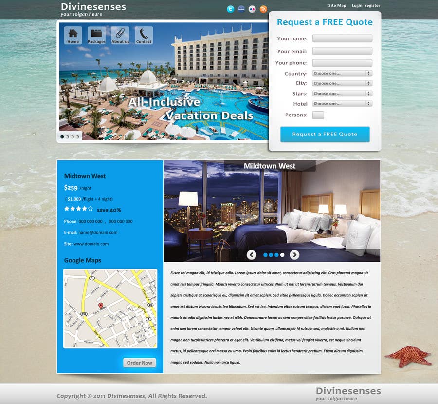 
                                                                                                                        Bài tham dự cuộc thi #                                            75
                                         cho                                             Website Design for Travel Packages
                                        