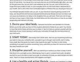 #2 for Write some Articles for a Blog: Fitness/Motivation by benjaminjames10