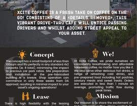 #31 for 1pg Flyer for Drive Thru Coffee Shop Business Pitch by daverajan4