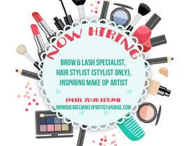 #16 for I own a high end makeup &amp; beauty shop and am currently seeking staff! I would need somebody to create a girly, feminine makeup/beauty related graphic with text of what I am seeking that I can use to post on Facebook &amp; Instagram for staff advertisement. by helinamnz