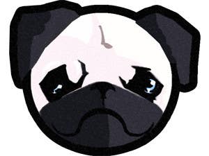 Contest Entry #112 for                                                 "Pug Face" logo for new online messaging service
                                            