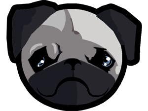 Contest Entry #111 for                                                 "Pug Face" logo for new online messaging service
                                            