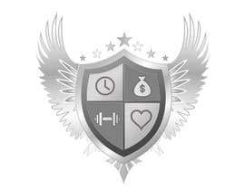 #7 para I have attached a couple examples, but need a logo of a sheild split into four areas (time, money, health and love) with 7 stars evenly distributed along the outside. Color of the sheild be silver por Schary